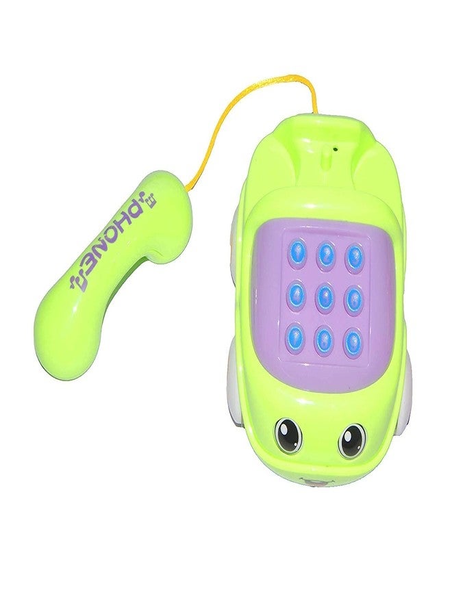 Bluebell Telephone Toy for 1 2 3 Year Old with Light Music Phone Toy for Baby 6-36 Months Toddler Kids Educational Learning Phone Play Toy for Fun Toy Pack of 3 (Music Phone car) - Image 2
